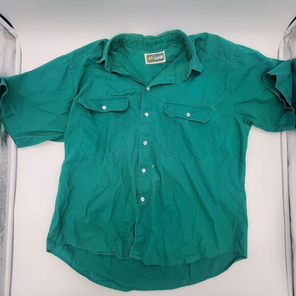 International Levi's Collection - Vintage Green Button Up - Used, Please Read!! - Picture 2 of 9